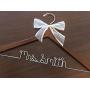 Wedding Dress Hangers - High quality hanger, personalized, wedding photos, hanger with sheer ribbon, name hanger, bridal hanger, bridesmaid hanger, hanger, bride
