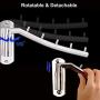 Adromy Folding Wall Mounted Clothes Hanger, Stainless Steel Clothes Holder Swing Arm Closet Drying Rack Clothing Hanging System Heavy Duty Closet Storage Organizer 2 Pack Adromy Folding Wall Mounted Clothes Hanger, Stainless Steel Clothes Holder Swing Arm Closet Drying Rack Clothing Hanging System Heavy Duty Closet Storage Organizer 2 Pack
