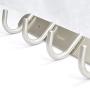 Hook Rail Rack on Wall Mounted - 11 Inch Coat Hooks, Wall Mounted Hangers with 304 Stainless Steel (Brushed Nickel)
