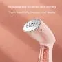 ZZYJYALG Hanging Ironing Machine Plastic Metal Handheld Transparent Water Tank Large Capacity Household Portable High Temperature Cotton Ironing Clothes Curtains Bed Sheets Dormitory (Pink)