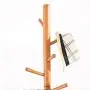 Creative Solid Wood Coat Rack Childrens Coat Hanger Simple Bedroom Coat Hanger Single Leg Coat Rack Clothes Hook (Color : X)