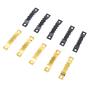 Rustark 120Pcs Heavy Duty Sawtooth Picture Hangers Frame Hanging Hangers Double Hole with Screws - 2 Colors, Golden and Black