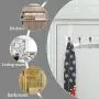Dseap Over The Door Hook Hanger, Heavy Duty Over The Door Towel Rack Coat Rack for Clothes Hat Towel, Chromed