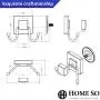 HOME SO Double Hooks with Suction Cup Holder, Prisma Collection - Removable Shower & Kitchen Hooks Hanger for Towel, Bath Robe, Coat, Loofah (2-Pack) HOME SO Double Hooks with Suction Cup Holder, Prisma Collection - Removable Shower & Kitchen Hooks Hanger for Towel, Bath Robe, Coat, Loofah (2-Pack)