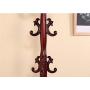 WZP Household Coat Rack Solid Wood Floor Bedroom Hanger Vertical European Clothes Rack Assembly Combination Hanger Simple Bedroom/Brown / Style1