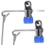 2pcs Random Color Family Heavy Duty 6 Tiers Skirt Pants Clothes Hanger Metal Foldable Organizer