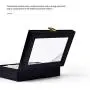 Oirlv Black Leather Women Men Sunglasses Organizer Eyewear Storage Boxes with Lid and Lock Oirlv Black Leather Women Men Sunglasses Organizer Eyewear Storage Boxes with Lid and Lock