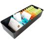 Business Card Holder Boxes Business Card File Card Storage Boxes Organizer, Large Capacity for 500 Cards, Index Card Storage Box, 11 Divider