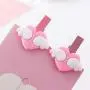 Motonupic Diy Clothes Paper Photo Peg Decoration 35mm 5pcs Colored Mini Love Heart Wing Wooden Clothespin - Colored Wood Stainless Large Hanger Clips Hanging Wooden Pegs Steel Clothes Cute