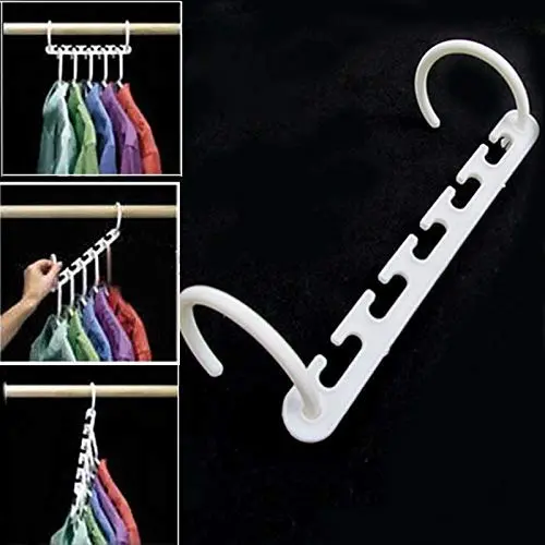 Mccng - Drying Racks & Nets - 8pcs Clothes Hanger Rack Clothing Hook Clip Stand Magic Space Saver Organizer Pants Adjustable - Hooks Multi Dress Metal Labels Keeper Markers Lock Multiple Holders Adjus Mccng - Drying Racks & Nets - 8pcs Clothes Hanger Rack Clothing Hook Clip Stand Magic Space Saver Organizer Pants Adjustable - Hooks Multi Dress Metal Labels Keeper Markers Lock Multiple Holders Adjus