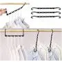 10pcs Multifunctional Folding Shirts Coat Clothes Hanger Holders Save Space Non-Slip Clothes Hanger Wardrobe Organizer Magic Hanger 10pcs Multifunctional Folding Shirts Coat Clothes Hanger Holders Save Space Non-Slip Clothes Hanger Wardrobe Organizer Magic Hanger