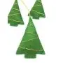 Hanging Xmas Tree Ornaments for Christmas Gift Topper Metallic Gold Thread Hanger New Year Decor