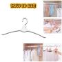 TOVMOK is Best Space Saving Hangers Can Using All Kind of Clothes, White Clothes Hangers Non Slip 16 PCS - Standard Folding Hangers Travel for Outdoor