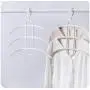 Three-Layer Non-Slip Clothes Hanger Fish Bone Shape Multi-Functional Clothes Drying Racks Plastic Scarf Storage Rack 5pcs Random Color