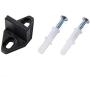 ZEKOO Antique Rustic Style Sliding Aluminum Barn Door Hardware Black Steel Rollers Hanger (Big Wheel-Style)