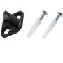 ZEKOO Antique Rustic Style Sliding Aluminum Barn Door Hardware Black Steel Rollers Hanger (Big Wheel-Style)