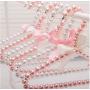 10PC Random Color 20cm Children Pearl Hanger Fashion Dog Hangers for Clothes Pegs Baby Pearl Plastic Pet Hangers Decoration