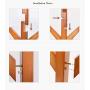 TD Racks Simple Bedroom Coat Rack Solid Wood Hangers Landing Clothes Rack Household Simple Bag Rack (Color : Brown)