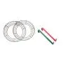Metal Wreath Ring Wire Frame for Floral Arrangements 14" with Wreath Hangers Set of 2 Metal Wreath Ring Wire Frame for Floral Arrangements 14" with Wreath Hangers Set of 2