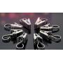 Magnolian 30 Pack Party Light Hanger Stainless Steel Clips with Hook Multifunction Outdoor Activities Wire Holder for Party Supplies, Curtain, Photos, Home Decoration