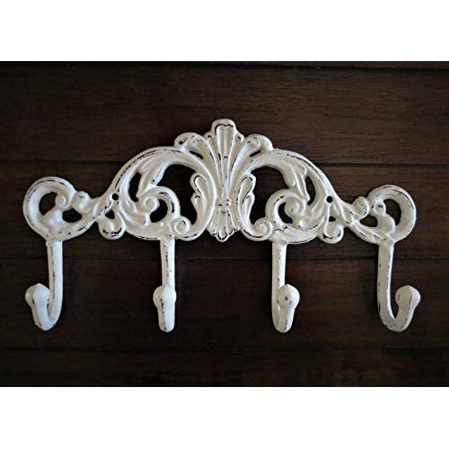 Bathroom Towel Hook, Entrance Coat Hook Rack, Antique White or Pick Color, Handpainted Cast Iron Bathroom Hanger Bathroom Towel Hook, Entrance Coat Hook Rack, Antique White or Pick Color, Handpainted Cast Iron Bathroom Hanger