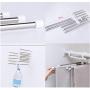 5pcs Random Color 5in1 Portable Multi-Function Stainless Steel Pants Rack Adjustable Trouser Tie Shawl Rack Hanger Clothes Dry Rack