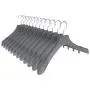 MR. SIGA Plastic Extra Wide Suit Hangers, Pack of 12, Width: 15.5" 39.5cm, Notched Shoulders & Swivel Hooks, Translucent Grey MR. SIGA Plastic Extra Wide Suit Hangers, Pack of 12, Width: 15.5" 39.5cm, Notched Shoulders & Swivel Hooks, Translucent Grey
