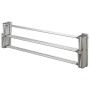 Woolite Aluminum 36" Collapsible Wall Mounted Clothes Drying Rack, Space Saver, Easy Storage, Retractable Silver