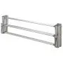Woolite Aluminum 36" Collapsible Wall Mounted Clothes Drying Rack, Space Saver, Easy Storage, Retractable Silver