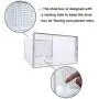 WAYTRIM Foldable Shoe Box, Stackable Clear Shoe Storage Boxes - Storage Bins Shoe Container Organizer, 12 Pack - White