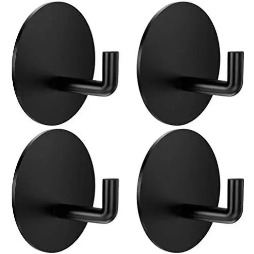 BARONAGE 4pcs Adhesive Hooks Bathroom Hooks Heavy Duty Wall Robe Hooks 304 Stainless Steel Towel Waterproof Hooks for Hanging Coat, Robe, Towels, Hats, Bathroom, Shower, Kitchen, Living Room, Depot… BARONAGE 4pcs Adhesive Hooks Bathroom Hooks Heavy Duty Wall Robe Hooks 304 Stainless Steel Towel Waterproof Hooks for Hanging Coat, Robe, Towels, Hats, Bathroom, Shower, Kitchen, Living Room, Depot…