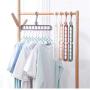 Multi-Port Support Circle Clothes Hanger Clothes Drying Racks Multifunction Plastic Scarf Clothes Hanger Hangers Storage Rack 10pcs Random Color