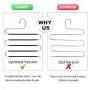 VISV Pants Hangers, Stainless Steel Non Slip S Shape Pants Hangers Trouser Hangers Space Saving Closet Storage for Trousers Jeans Shirt Scarf Tie - 5 Packs VISV Pants Hangers, Stainless Steel Non Slip S Shape Pants Hangers Trouser Hangers Space Saving Closet Storage for Trousers Jeans Shirt Scarf Tie - 5 Packs
