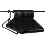 Neaties American Made Black Heavy Duty Plastic Hangers, Plastic Clothes Hangers Ideal for Everyday Use, Clothing Standard Hangers, 24pk