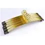DNJKSA Golden Silver Aluminum Alloy Hanger for Clothes,Strong Metal Shirts Hanger (10 Pieces/Lot)(Random Color) DNJKSA Golden Silver Aluminum Alloy Hanger for Clothes,Strong Metal Shirts Hanger (10 Pieces/Lot)(Random Color)