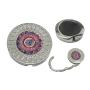 Sonva Purse Hanger Folding Handbag Hook - Mandala Table Hook Folding Bag Desk Hanger Foldable Holder