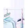 FuZhen Magic Hangers Space Saving Clothes Hangers Organizer Smart Closet Space Saver Pack of 4 with Sturdy Plastic for Heavy Clothes(Beige) FuZhen Magic Hangers Space Saving Clothes Hangers Organizer Smart Closet Space Saver Pack of 4 with Sturdy Plastic for Heavy Clothes(Beige)