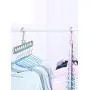 FuZhen Magic Hangers Space Saving Clothes Hangers Organizer Smart Closet Space Saver Pack of 4 with Sturdy Plastic for Heavy Clothes(Pink) FuZhen Magic Hangers Space Saving Clothes Hangers Organizer Smart Closet Space Saver Pack of 4 with Sturdy Plastic for Heavy Clothes(Pink)