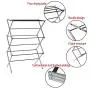Clothes Drying Rack - Folding Laundry Dryer Hanger Compact Storage Indoor Outdoor - Stainless Steel Clothes Rack Heavy Duty Cloth Drying Stand