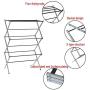 Foldable Clothing Drying Rack,SIN+MON 3-Tier Folding Anti-Rust Compact Stainless Steel Clothes Rack Super Quality Clothes Drying Stand Laundry Hanger Extendable Clothes Dryer[Ship from USA] (Silver)