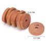 Coolrunner 24 Pack Cedar Fresh Red Cedar Wood Rings, Aromatic Cedar Blocks, 100% Natural Red Cedar Hangers for Closets and Drawers, Clothes Storage Protector