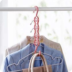 lliang Hangers Multi-Port Support Circle Clothes Hanger Clothes Drying Rack Multifunction Plastic Scarf Clothes Hangers Hangers Storage Racks