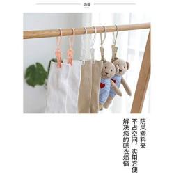 12 Pcs Socks Towel Practical Windproof Clip Bras Clothes Hanger Pegs Rope Belt Clip (multicolour, 12pcs)