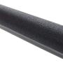 HANGERWORLD 5 Black 17.8inch Plastic Coat Clothes Garment Pant Skirt Bar Hangers 1.96inch Shoulder Support