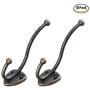 She-love Metal Handle Hook Hanger Clothes Hat Coat Robe Hanging Single Hook Wall Door (6 Pcs)