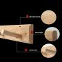 LAXF-Wall Coat Racks with Hooks/Hangers Coat Rack Bamboo Clothes Hook Dorm Room Bedroom on The Wall Wall-Mounted Hook Hanger Multifunction Straight Edge Bamboo Color (Size : 86.8cm) LAXF-Wall Coat Racks with Hooks/Hangers Coat Rack Bamboo Clothes Hook Dorm Room Bedroom on The Wall Wall-Mounted Hook Hanger Multifunction Straight Edge Bamboo Color (Size : 86.8cm)