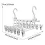 IEOKE Pants Hangers 2 Pack, 6-in-1 Multi-Function Trousers Hangers with Clips, Plastic Hangers for Heavy Duty Ultra Thin Space Saving IEOKE Pants Hangers 2 Pack, 6-in-1 Multi-Function Trousers Hangers with Clips, Plastic Hangers for Heavy Duty Ultra Thin Space Saving