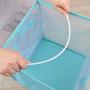 Loneflash Laundry Hampers Basket Collapsible with Carry Handle Net Cloth Hanger Storage 33x33x33cm