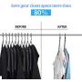 GoGoMart Space Saving Hangers, Magic Hangers/Closet Organizer/Apartment Essentials/Hanger Organizer (12 Pack)