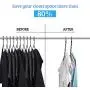 GoGoMart Space Saving Hangers, Magic Hangers/Closet Organizer/Apartment Essentials/Hanger Organizer (12 Pack)